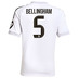 adidas Youth Real Madrid Bellingham #5 Soccer Jersey (Home 25/26)