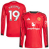 adidas Manchester United Mbeumo #19 LS Jersey (Home 25/26)