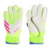 adidas Youth Predator Match Fingersave Glove (White/Pink/Lemon)