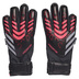adidas Youth  Predator Match Fingersave Glove (Black/Lucid Red)