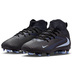 Nike Youth  Phantom 6 High Club FG Soccer Shoes (Black/Ice Blue)