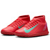 Nike Youth Mercurial Superfly 10 Club Turf Shoes (Ember/Green)