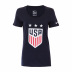 Nike Womens USA USWNT 3-Star Crest Soccer Tee (Obsidian)